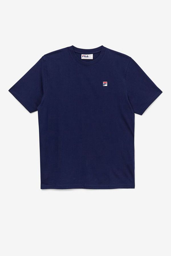 Fila Tričká Panske Námornícka Modrá - Quartz Navy Blue Graphic Vypredaj - Slovakia 85034-WRDC